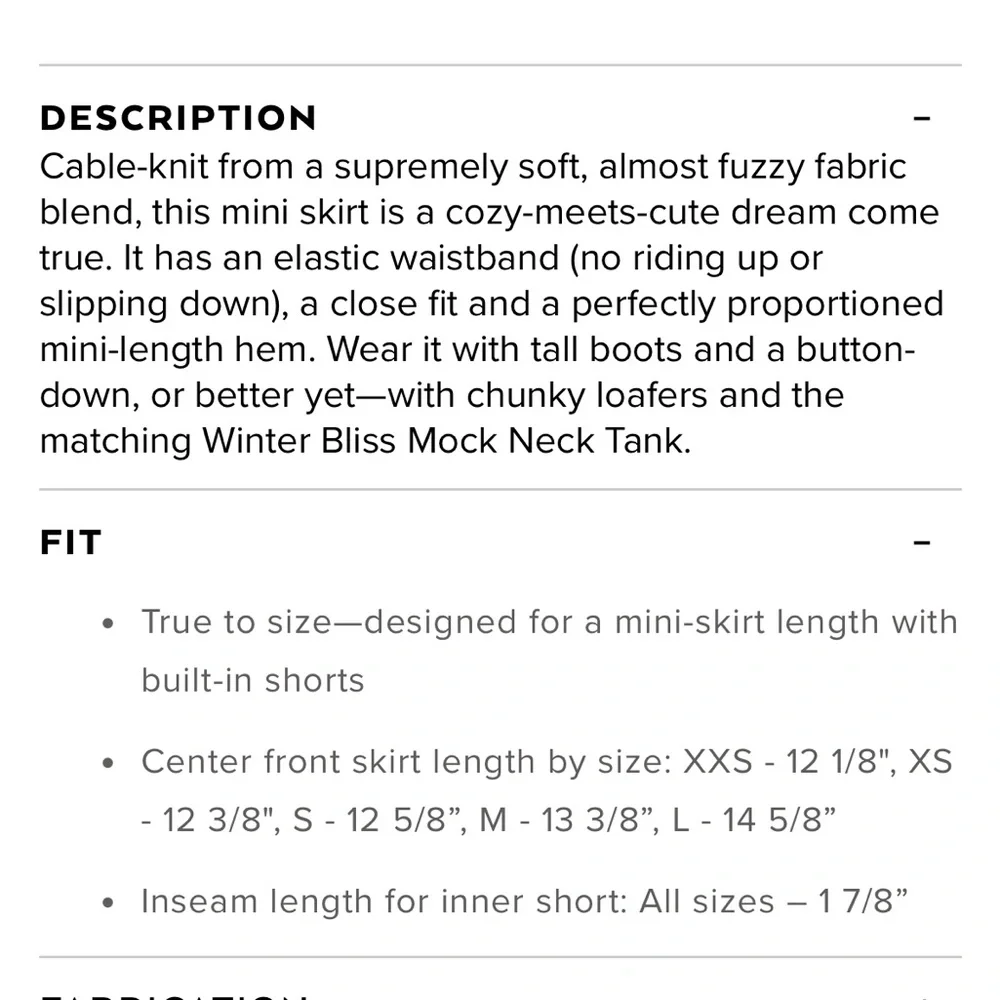 ALO Yoga Gray Cable Knit Skirt